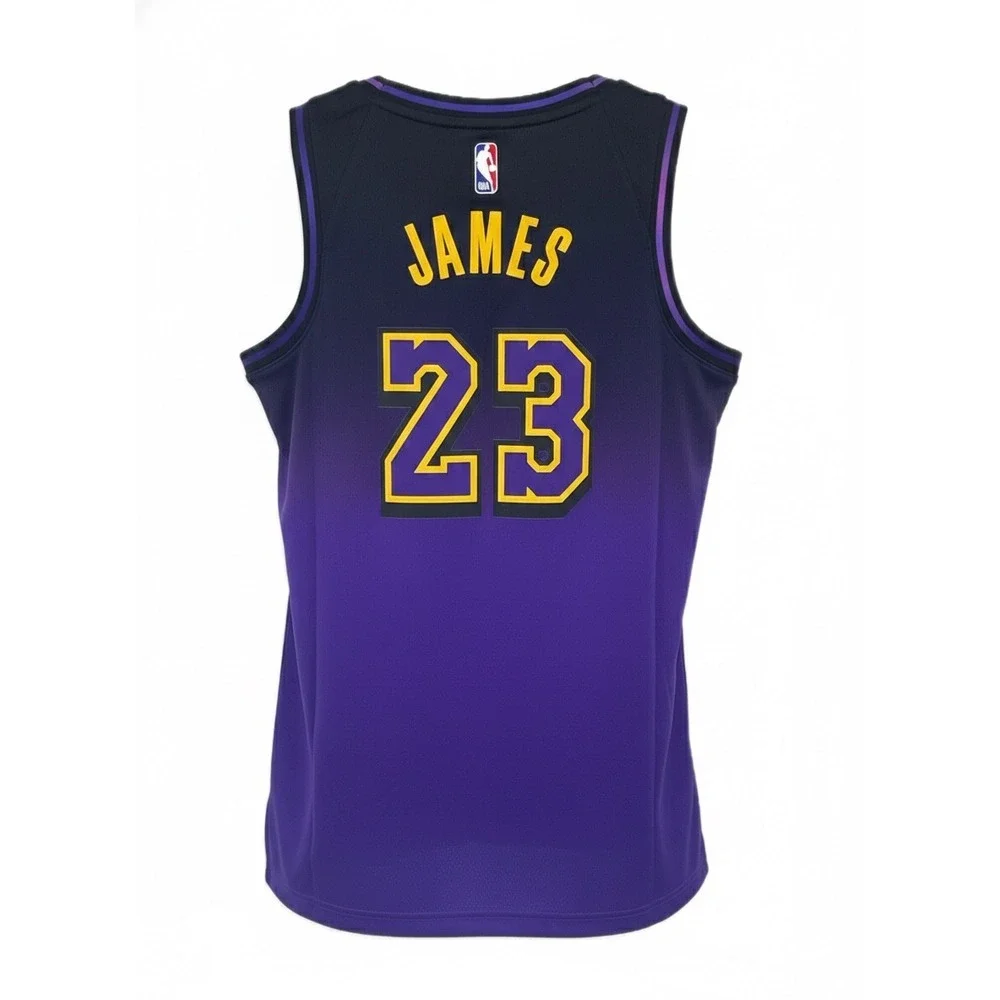 NWT LA Lakers Nike City Edition LakeShow‎ LeBron James Jersey S Small FQ4346-504